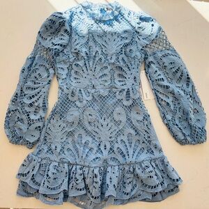 Aqua Blue Lace Dress